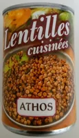 Lentilles cuisinées