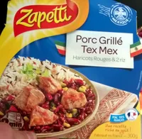 Porc grille tex mex haricots rouges & 2 riz