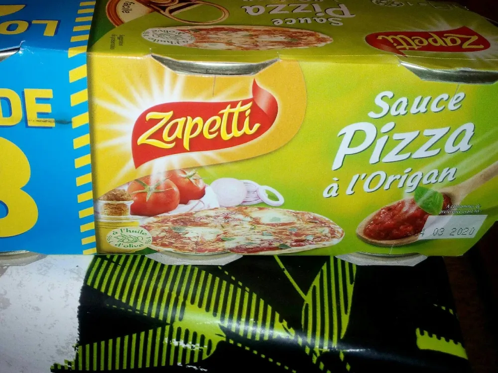Zapetti sauce pizza a l oignon