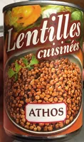 lentilles cuisinées