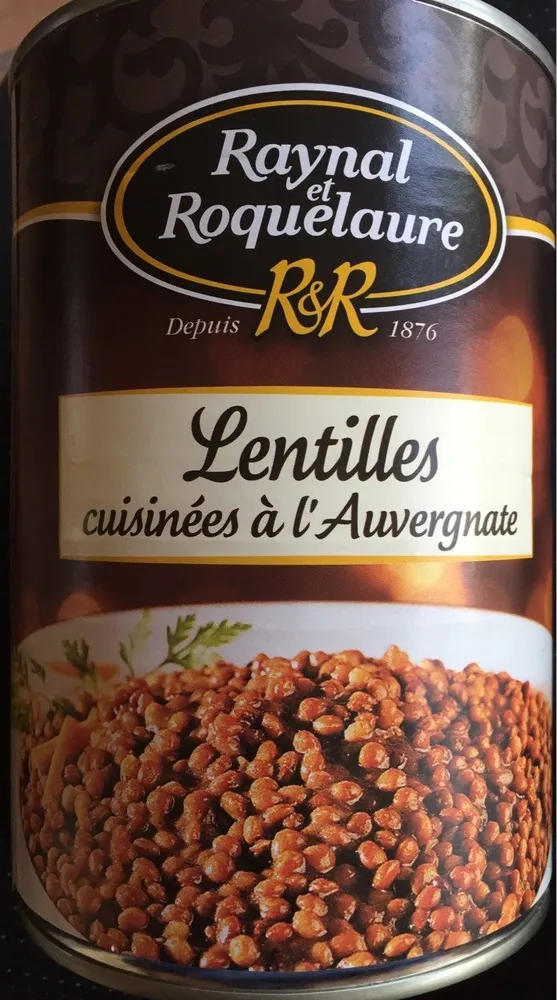 Lentilles cuisinées à l'auvergnate