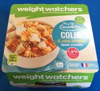 Colin & pâtes torsades sauce crevette 1,9% M.G.