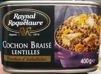Cochon braisé Lentilles