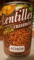 Lentilles cuisinées