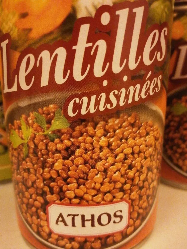 Lentilles cuisinées