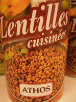 Lentilles cuisinées
