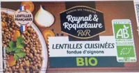 Lentilles cuisinées bio fondue d'oignons