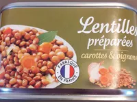 Lentilles préparées carottes & oignons