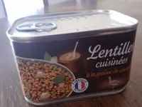 Lentilles cuisinées à la graisse de canard