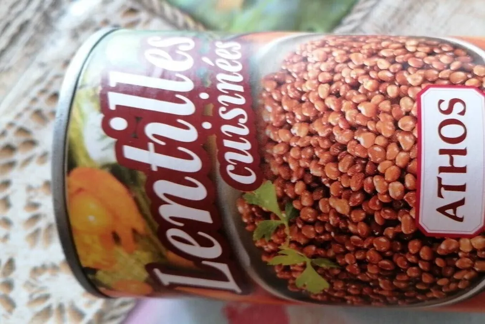 Lentilles cuisinées