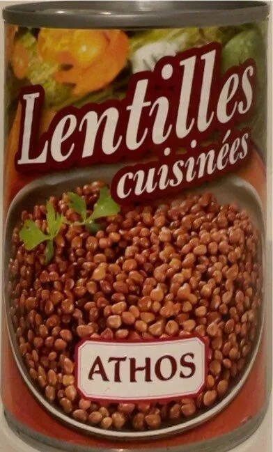 Lentilles cuisinées