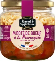 Mijoté de bœuf à la Provençale et ses pâtes