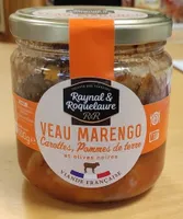 Veau Marengo carottes pommes de terre et olives noires