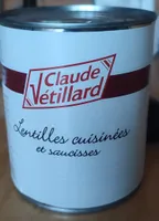 Lentilles cuisinées et saucisses