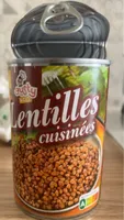 Lentilles cuisinées