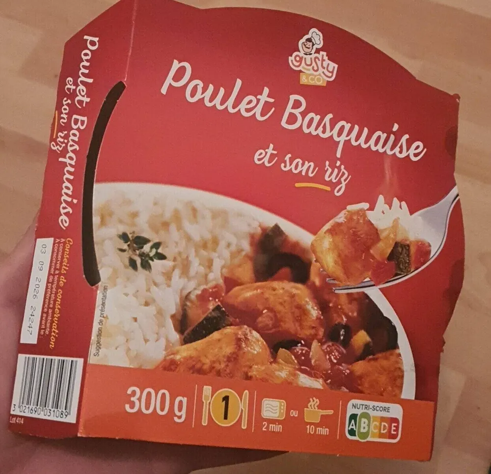 Poulet Basquaise et son riz