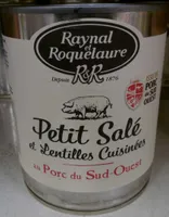 Petit Salé et Lentilles Cuisinées au Porc du Sud-Ouest