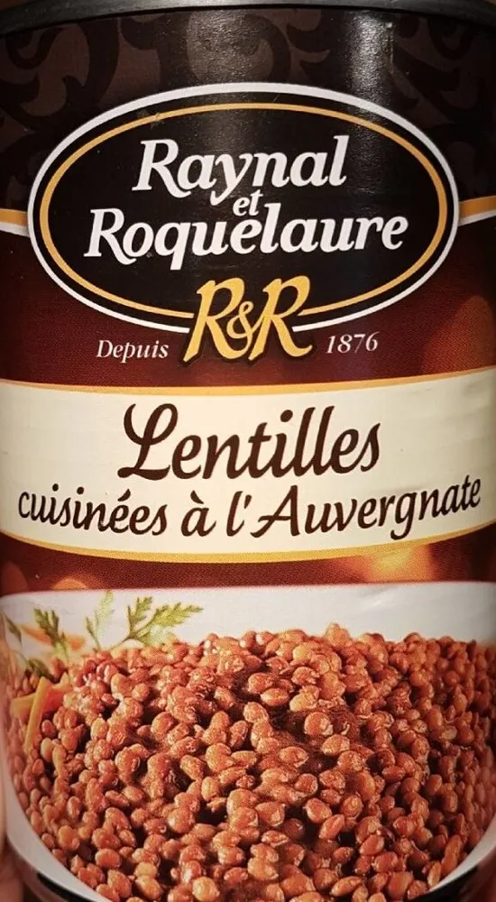 Lentilles cuisinées à l'Auvergnate