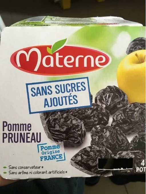 Dessert De Fruits Pomme Pruneau, 4 Fois 100 Grammes