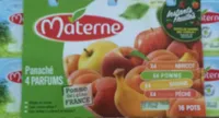 Compotes panaché 4 parfums Materne