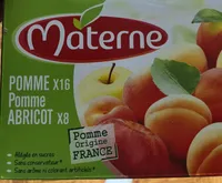 Materne compotes de pomme + pomme abricot