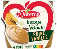 MATERNE Compotes Intense et Velouté Poire Vanille 4x97g