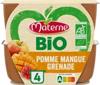 Compote Bio Sans Sucres Ajoutés PomMangueGrenade