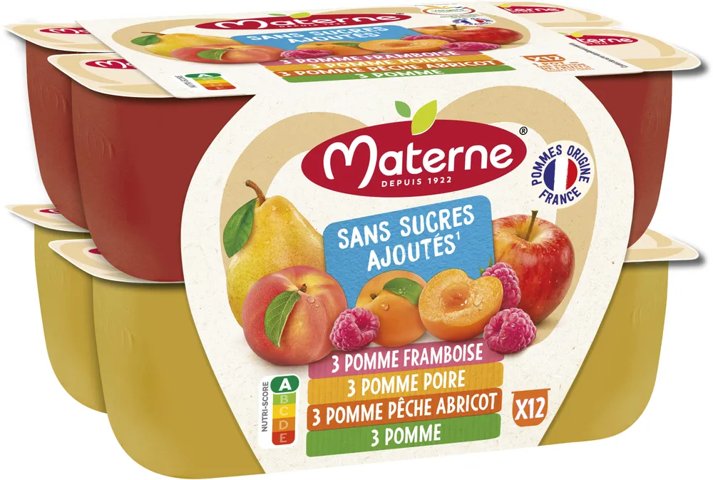 Compotes Coupelles Multivariétés Fruits Jaunes