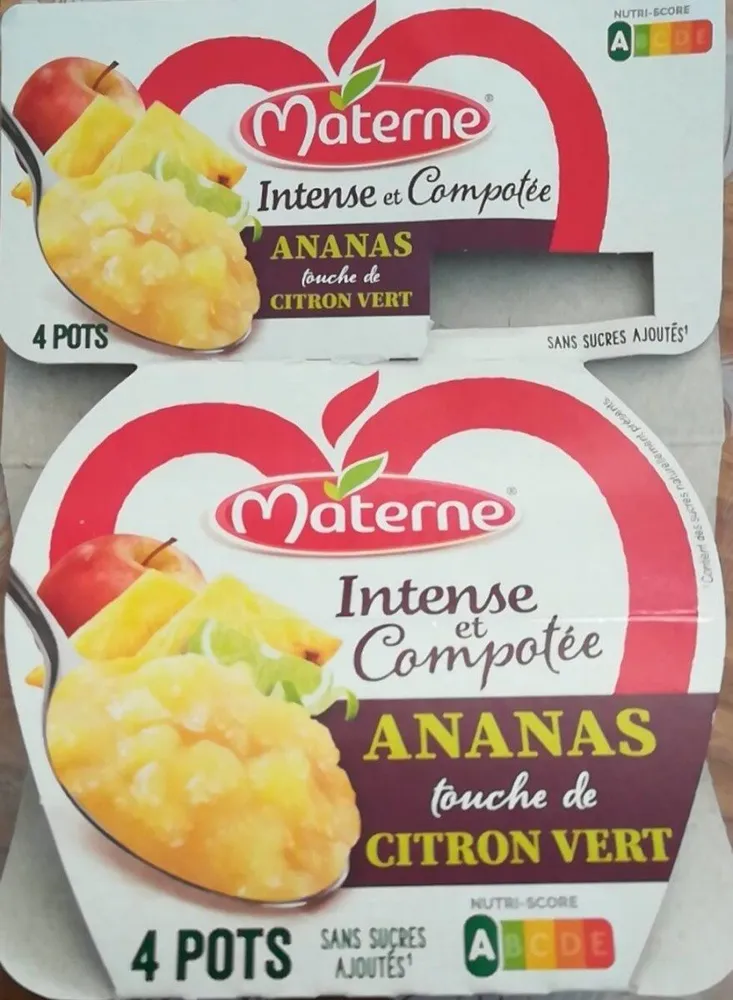 Intense et compotée ananas touche de citron vert