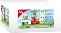 POM'POTES Compotes Gourdes BIO Pomme Fraise 36x90g