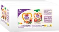 MATERNE Compotes Graines Lin&Chia Pomme Pêche Passion 36x90g