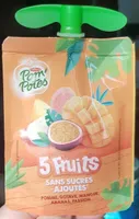 Pom'potes 5 fruits Pomme Goyave Mangue Ananas Passion