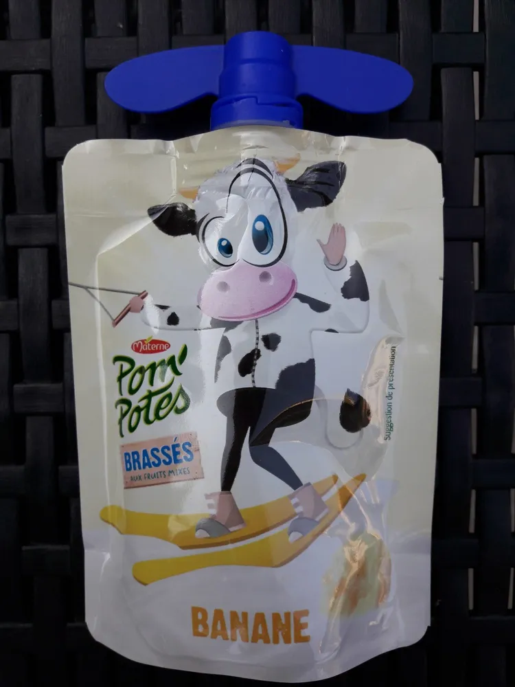 Pom' Potes brassés aux fruits mixés banane