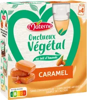 MATERNE Gourdes Onctueux Végétal Caramel 4x85g