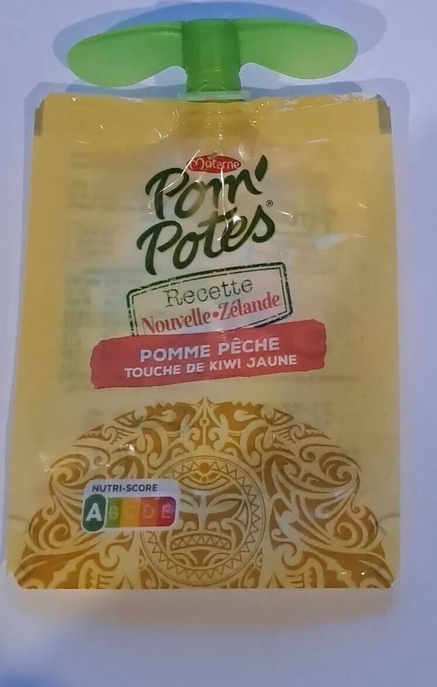 Compote à boire pomme pêche kiwi jaune