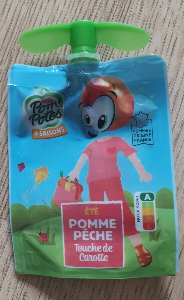 Pom'potes été pomme pêche touche de carotte
