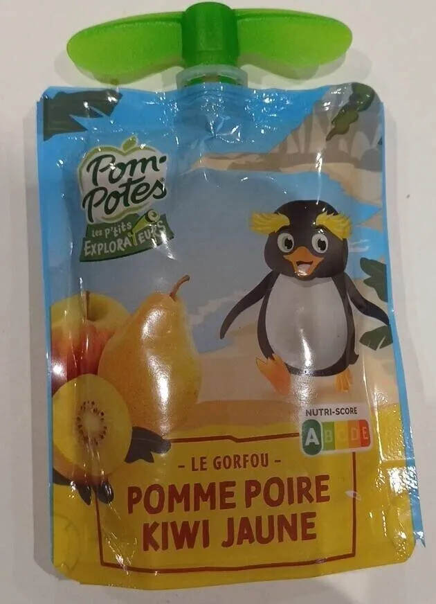 Pom'Potes pomme poire kiwi jaune