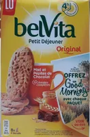BELVITA Petit déjeuner Miel et Pépites de chocolat