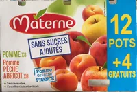 Compote Assortiment Sans Sucres Ajoutés Pomme & Pomme Pêche Abricot