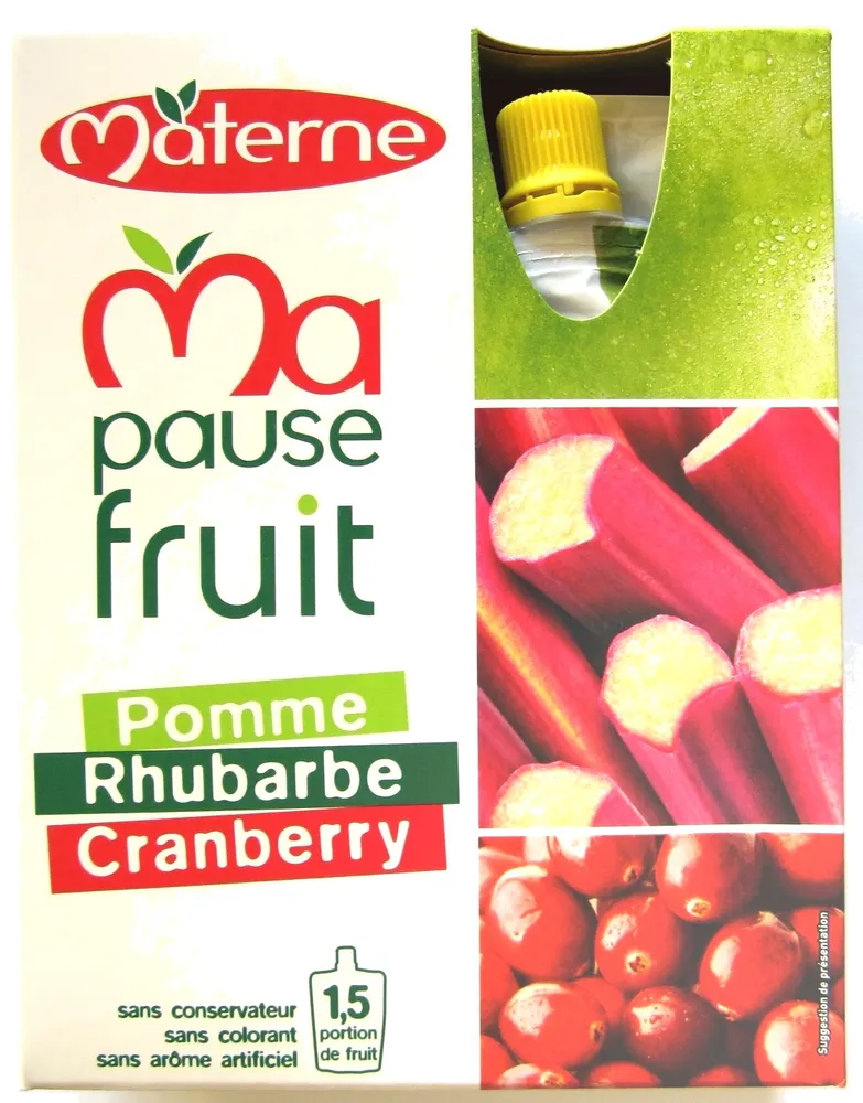 Ma pause fruit - Pomme Rhubarbe Cranberry