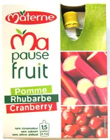 Ma pause fruit - Pomme Rhubarbe Cranberry