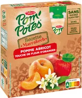 POM'POTES Compotes Gourdes Recettes du Monde Marrakech 4x90g