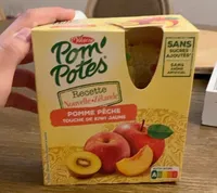 Pom'potes Recette Nouvelle Zelande - Pomme Pêche touche de Kiwi Jaune