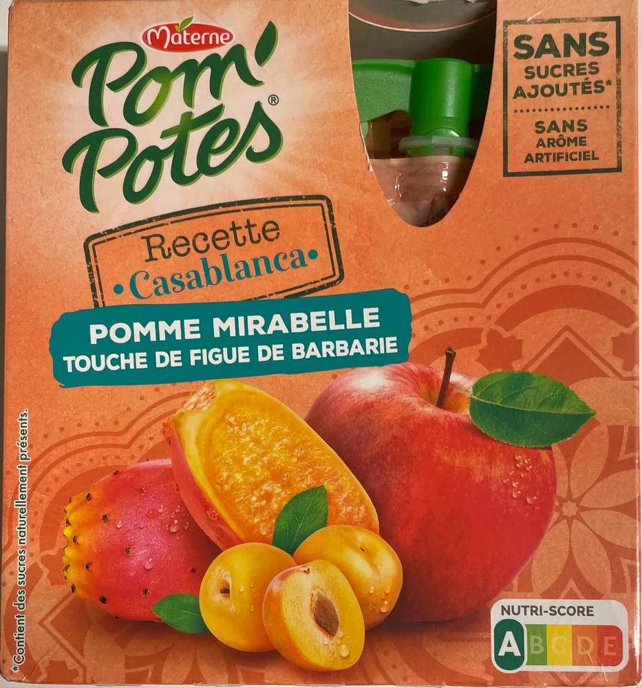 Recette Casablanca Pomme Mirabelle touche de figue de barbarie