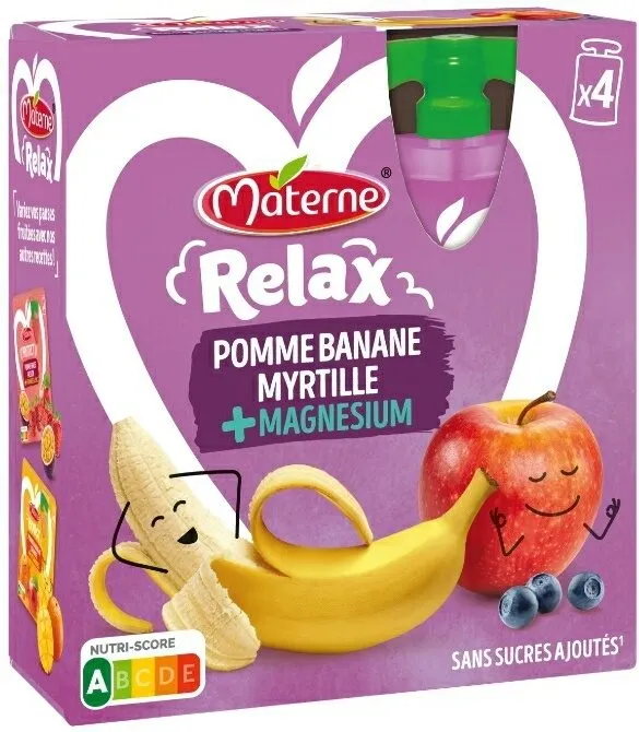 Relax Pomme Banane Myrtille + Magnésium