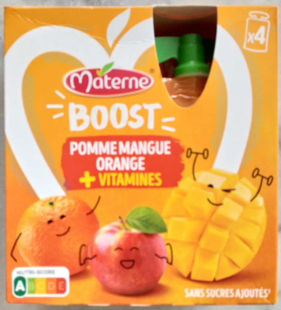 Boost Pomme Mangue Orange + Vitamines