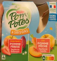 Compote 4 saisons Printemps/Ete - Pomme Fraise et Pomme Pêche