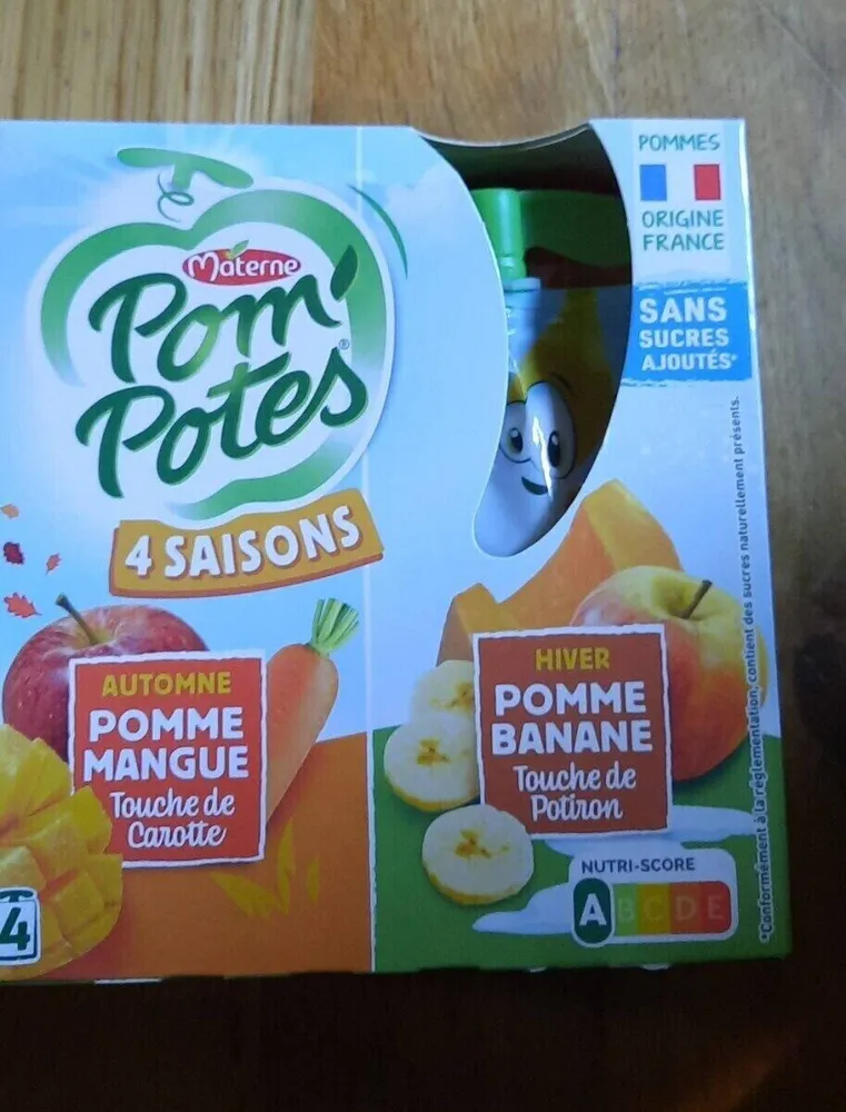4 saisons Pomme Mangue (Automne) / Pomme Banane (Hiver)
