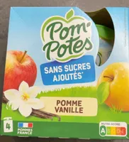 Compote Sans Sucres Ajoutés Pomme Vanille 4x90g