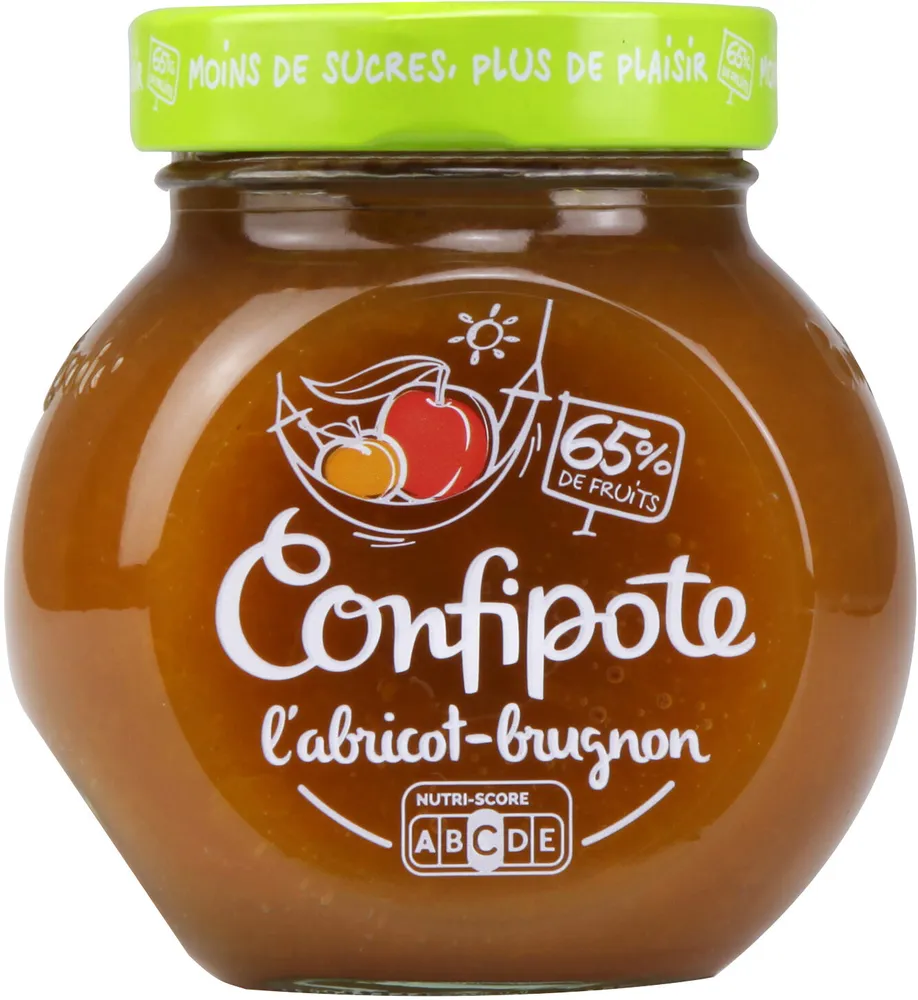 CONFIPOTE Confiture allégée en sucres Pot Abricot Brugnon 350g